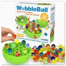 The Original WobbleBall Marble Balancing Game – Colorful Marbles Stored Insid...