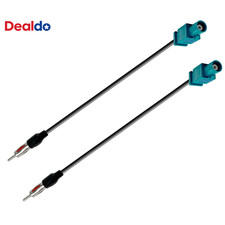 2 PCS Fakra Z Plug to DIN Plug Adapter Cable Fakra Z Adapter Car Radio TV GPS Fa