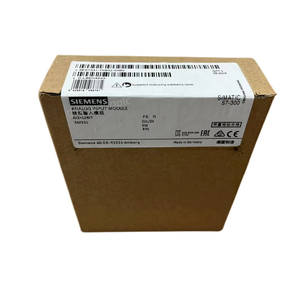 Módulo de entrada analógica Siemens 6ES7331-7KB02-0AB0 6ES7 331-7KB02-0AB0 1 PIEZA nuevo Foto 2 de 4