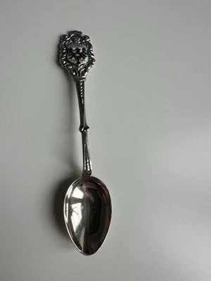 Vintage 800 Silver German Austria crest souvenir collectible Spoon OUSTERREICH - Image 1 of 4