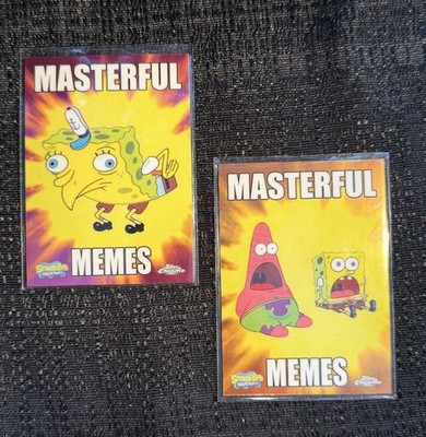 2025 Topps Chrome SpongeBob Masterful Memes Complete Your Set You Pick Card
