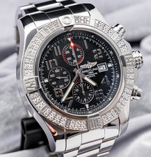 Breitling Super Avenger II Chronograph 48mm FACTORY DIAMONDS $13K MSRP A13371 5