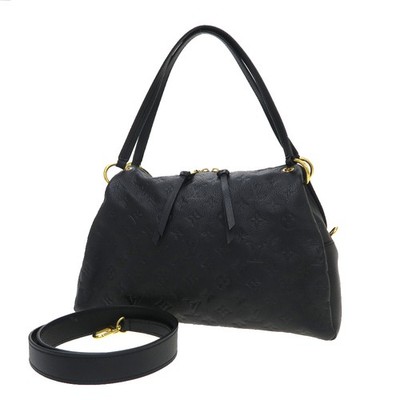 Louis Vuitton PM M43719 Black Shoulder Bag Gold Hardware #SAB15074