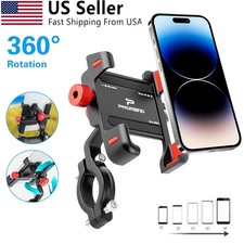 Quick Release Bike Phone Mount Holder 360° Aluminum GPS Motorcycle Phone Mount