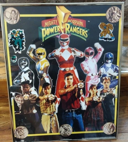 Mighty Morphin Power Rangers Framed Poster 16x20 Saban VTG