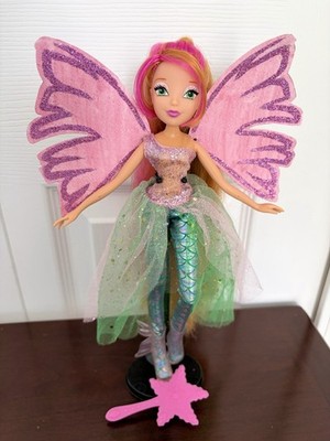 Winx Club Flora Sirenix Magic Doll with Handmade Wings Witty Toys