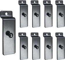 Metal Slatwall Utility Hooks, 10Pcs Commercial Slatwall Picture Hook Notch Pictu