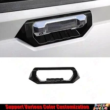 Tailgate Door Handle Bowl Decor Frame 1pcs For Toyota Tundra 22-24 Bright Black