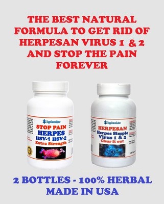 BEST HERBS IN THE WORLD FOR HSV  1 & 2 WOMEN  MEN -  - 120 CAPS - MADE IN USA