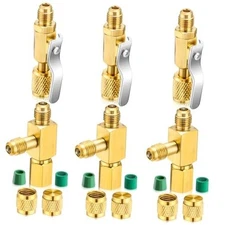 Pcs Air Conditioner Ball Valve and Quick Coupler Access Tee 1/4" SAE Adapter 6