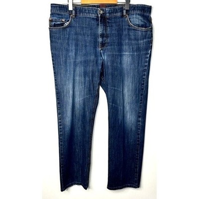 Brax Jeans Mens 42x30 Blue Feel Good Cooper Stretch Regular Fit Denim Comfort