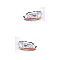Scheinwerfer Set Links & Rechts Hauptscheinwerfer W5W FüR Fiat Multipla Idea