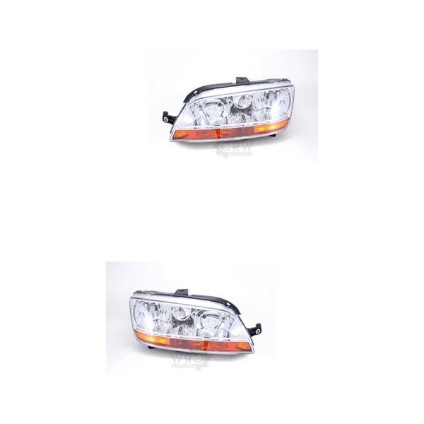 Scheinwerfer Set Links & Rechts Hauptscheinwerfer W5W FüR Fiat Multipla Idea-image