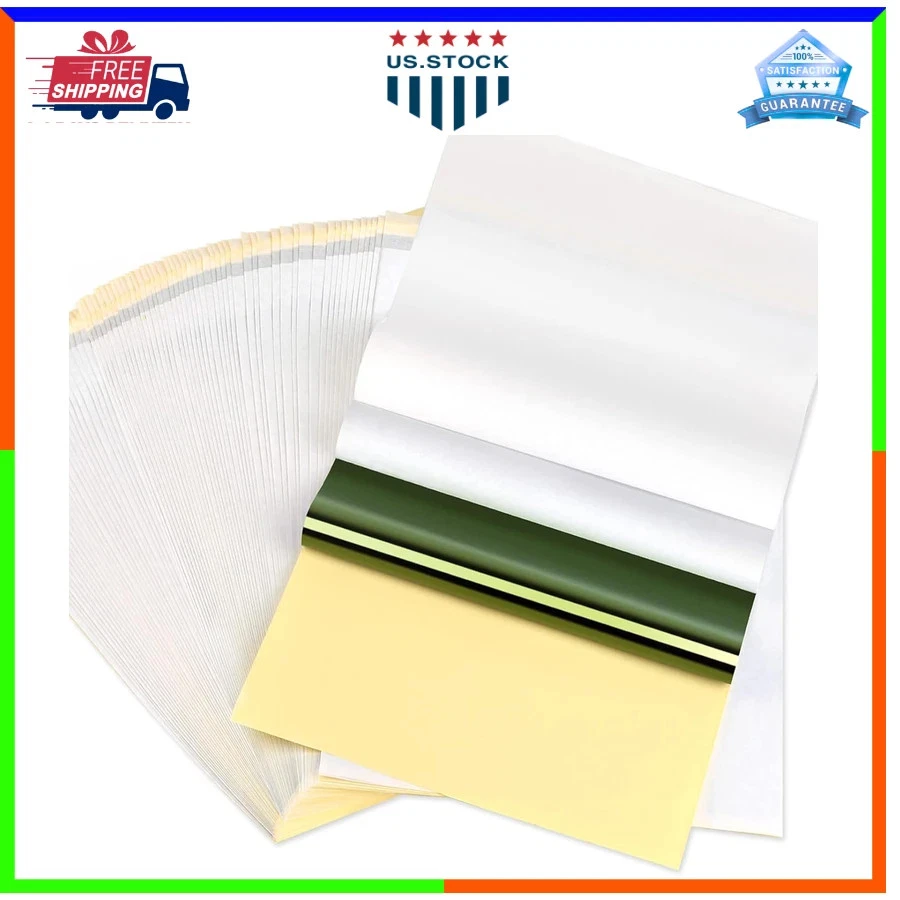 50 Sheets Tattoo Transfer Paper A4 Stencil Paper for Tattooing 8.25 x 11.75 Inch image 1
