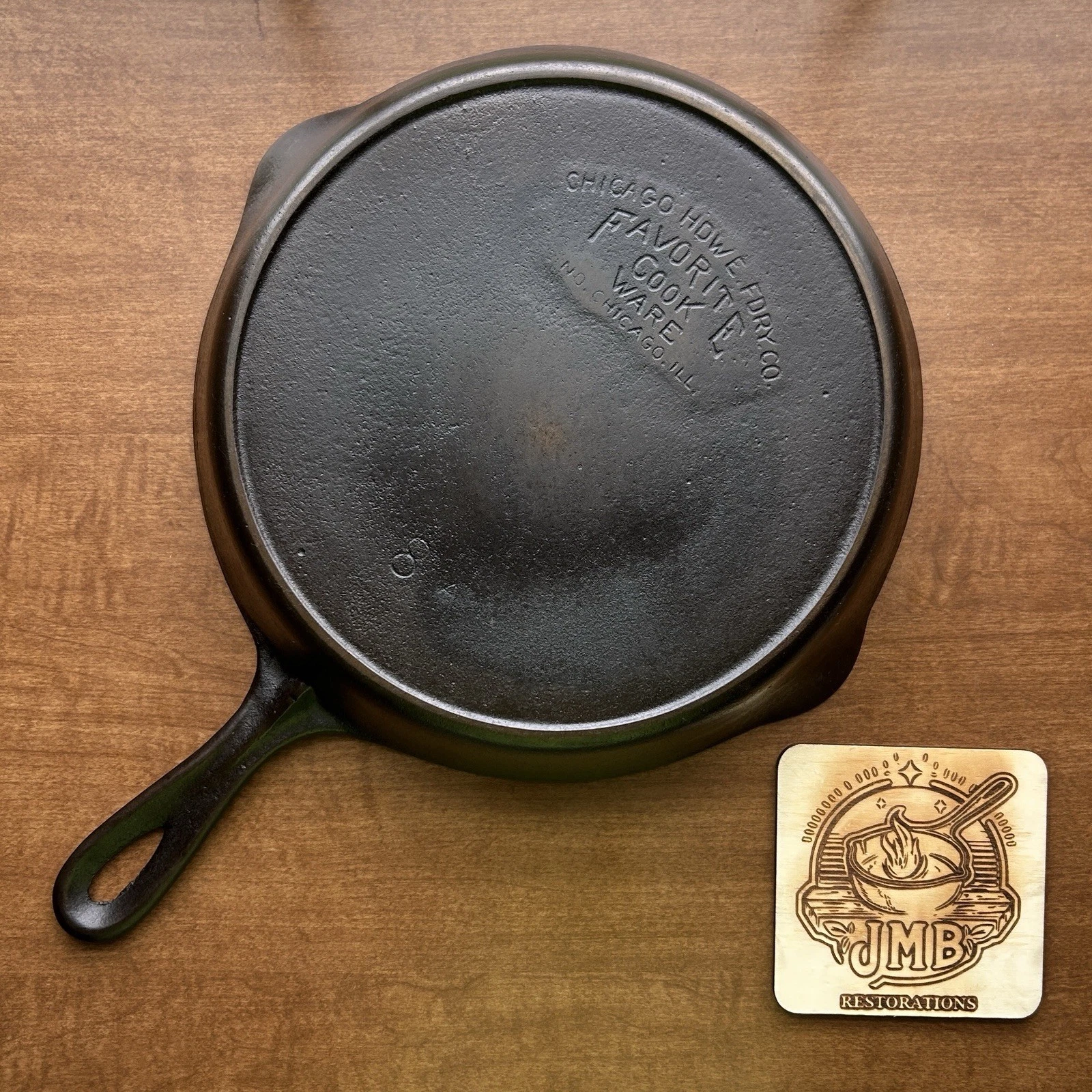 Chicago Hardware Foundry Favorite Cast Iron Skillet - JMB Restorations
Opens in a new window or t
