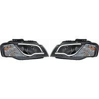 Scheinwerfer Passend FüR Set Audi A3 Baujahr 03-08 Klarglas/Schwarz