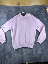 White Fox Leisure Vol 3.5 Hoodie Women L/XL Pink Oversized Fleece Lined Pullover