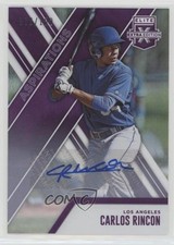 2017 Panini Elite Extra Edition Aspirations Purple /100 Carlos Rincon Auto 0c6
