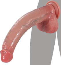 11.2 Inch Ultra Realistic Large Dildo Dual Density Thick Silicone Suction