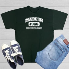 Made in 1966 All Original Parts Sarcastic Humor Graphic Novelty Funny T Shirt