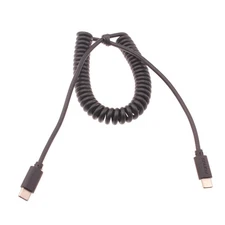 For Samsung Galaxy S20/S21/S23/S24/S25/FE - Coiled Cable USB-C to TYPE-C Fast