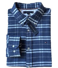 Tommy Hilfiger Men's Regular Fit Long Sleeve Plaid Shirt Size: L