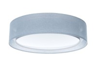 Deckenleuchte Stoff Schirm Blau Schlafzimmer E27 Rund Ø50 Cm Deckenlampe Flur
