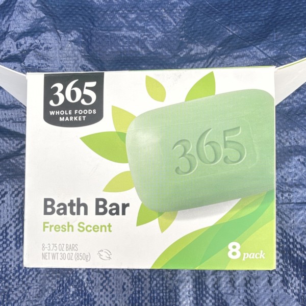 Barra de baño 365 Whole Foods Market aroma fresco sin parabenos paquete de 8