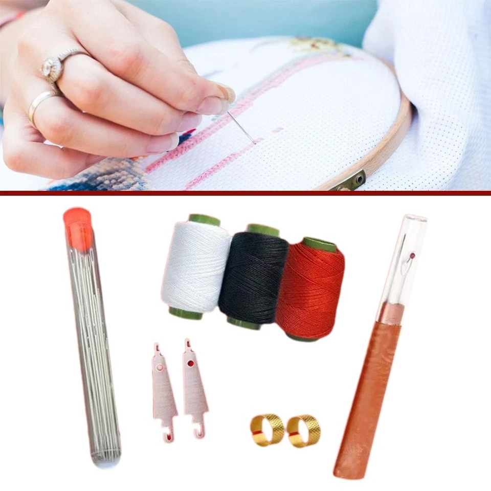 31-37pcs Sewing Tool Set, Portable DIY Hand Sewing Kit, Needles Thread Kit - Image 3 of 4