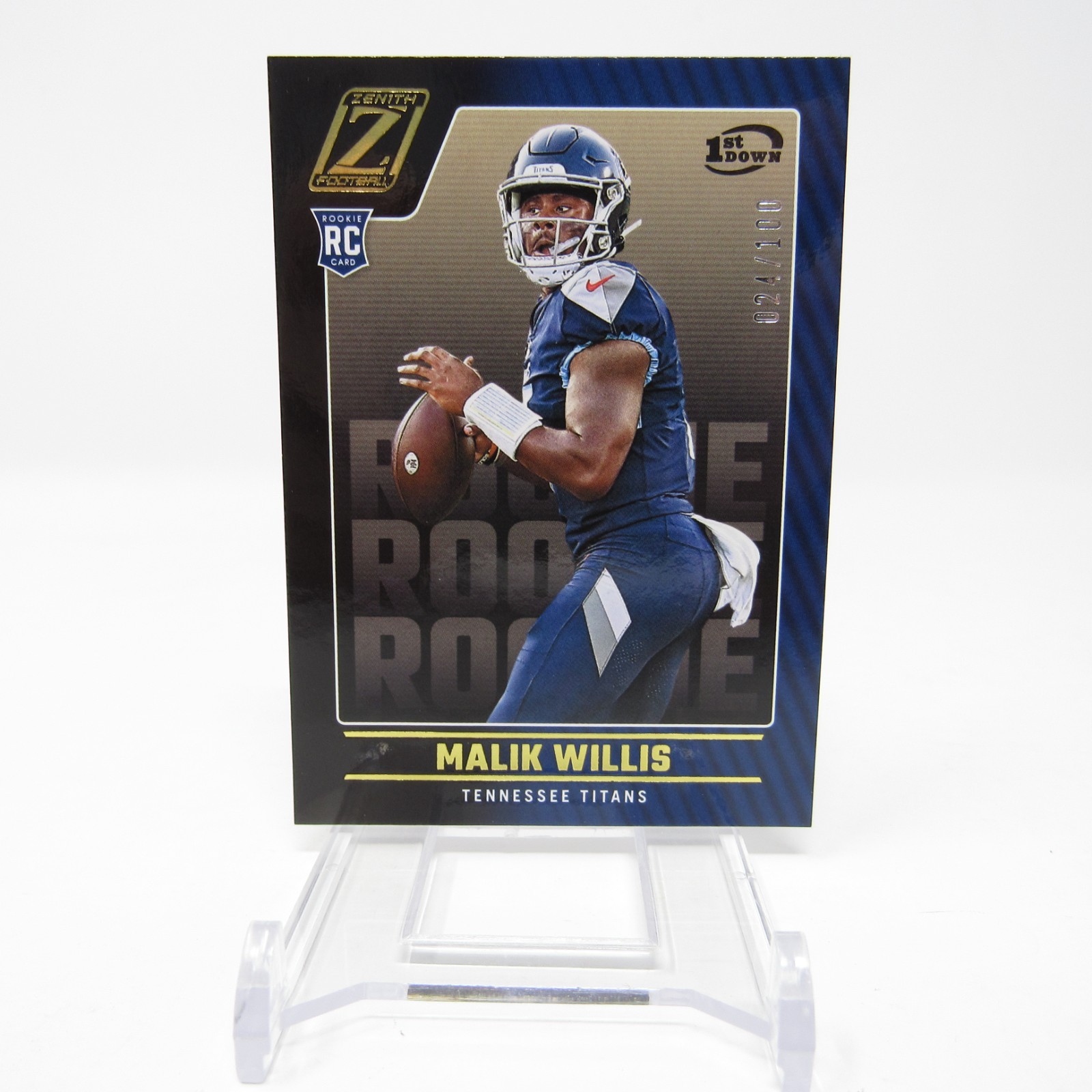 2022 Panini Zenith Malik Willis Rookie RC #103 024/100 Titans Packers