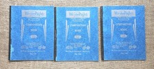 3 Vintage New WriteRight Blue Composition Books 539 8.5"x7"