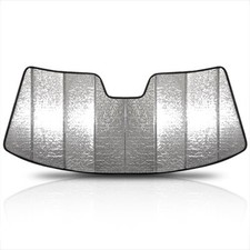 Cadillac De Ville 2000 to 2005 Custom Fit Silver Folding Windshield Sun Shade