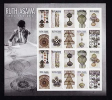 5504-5513 Ruth Asawa Sheet of 20 Stamps MNH 2020
