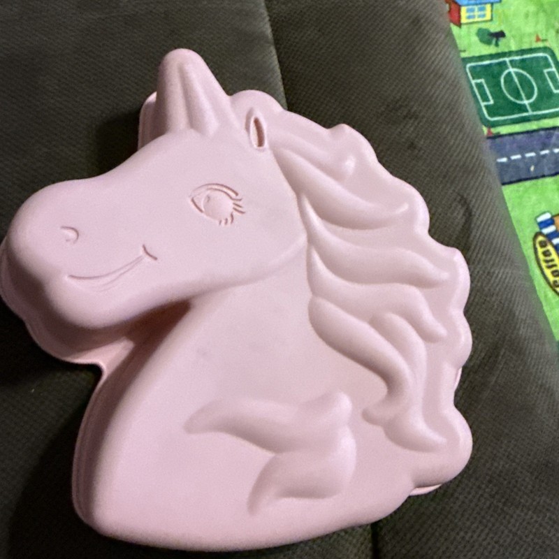 Pink Unicorn Silicone Cake Baking Pan Microwave & Oven Safe Ice Mold New