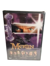 🔥Vintage Merlin 1998 DVD Hallmark TV Miniseries VG King Arthur/Arthurian Legend