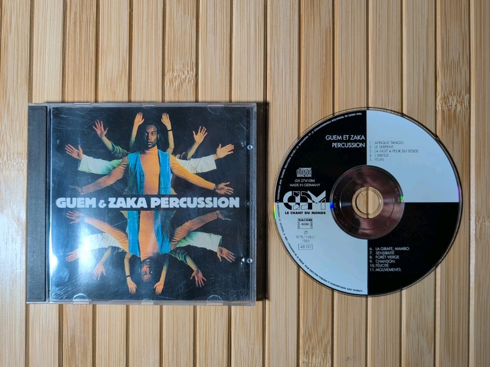 Guem Et Zaka ( Guem & Zaka ) - Percussion CD 1997 In Very Good Condition