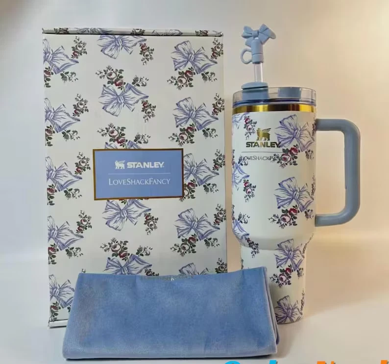 Tazza da viaggio da 590 ml, con fetta di agata blu viola, in