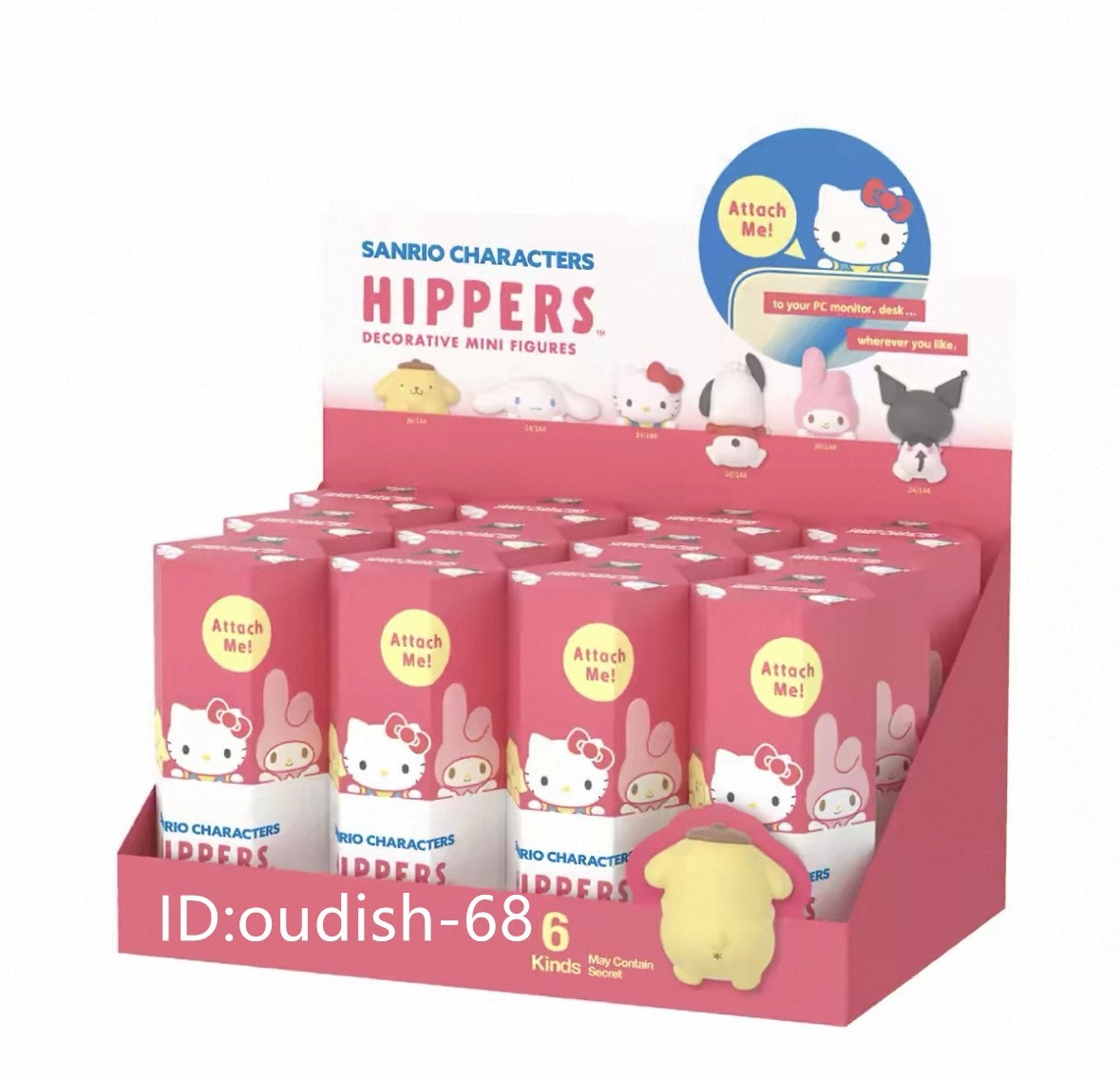 Authentic Sanrio Characters Hippers Decorative Confirmed Blind Box