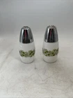 Gemco Westinghouse - Vtg Green Crazy Daisy Salt Pepper Shakers - Pyrex Corelle