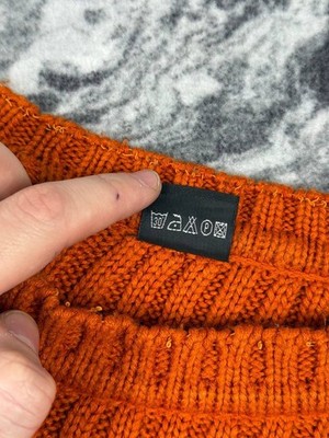 Vintage Dolce Gabbana Ribbed Knit Sweater 00s Men Size 2XL Orange