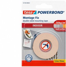 Tesa 55740 Double-Sided Mounting Tape Indoor 1.5m x 19mm TESA 