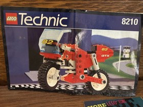 LEGO Technic 8210 Nitro GTX Motorbike (1995) - 100% Pieces Manual & Promo