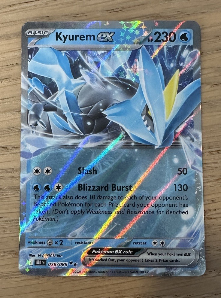Kyurem EX 028/086 Black Bolt Pokemon Card - NM | eBay