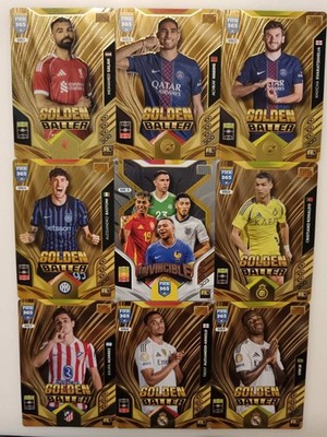 Panini Adrenalyn Xl Fifa 2025/26 25/26 2026 Golden Baller full set 9 pcs