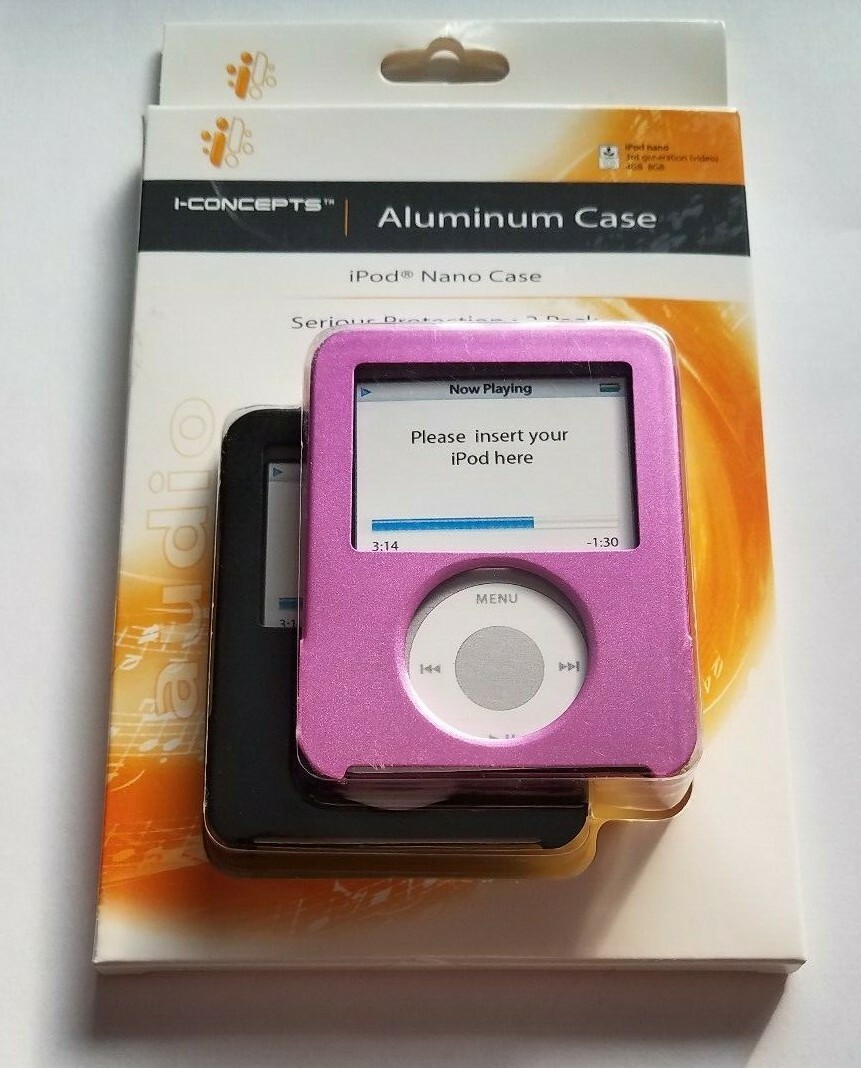【完動品】iPod nano 第3世代 4GB　ケース付き Amazon.co.jp: M-Player iPod Nano 3rd対応 (4GB シルバー