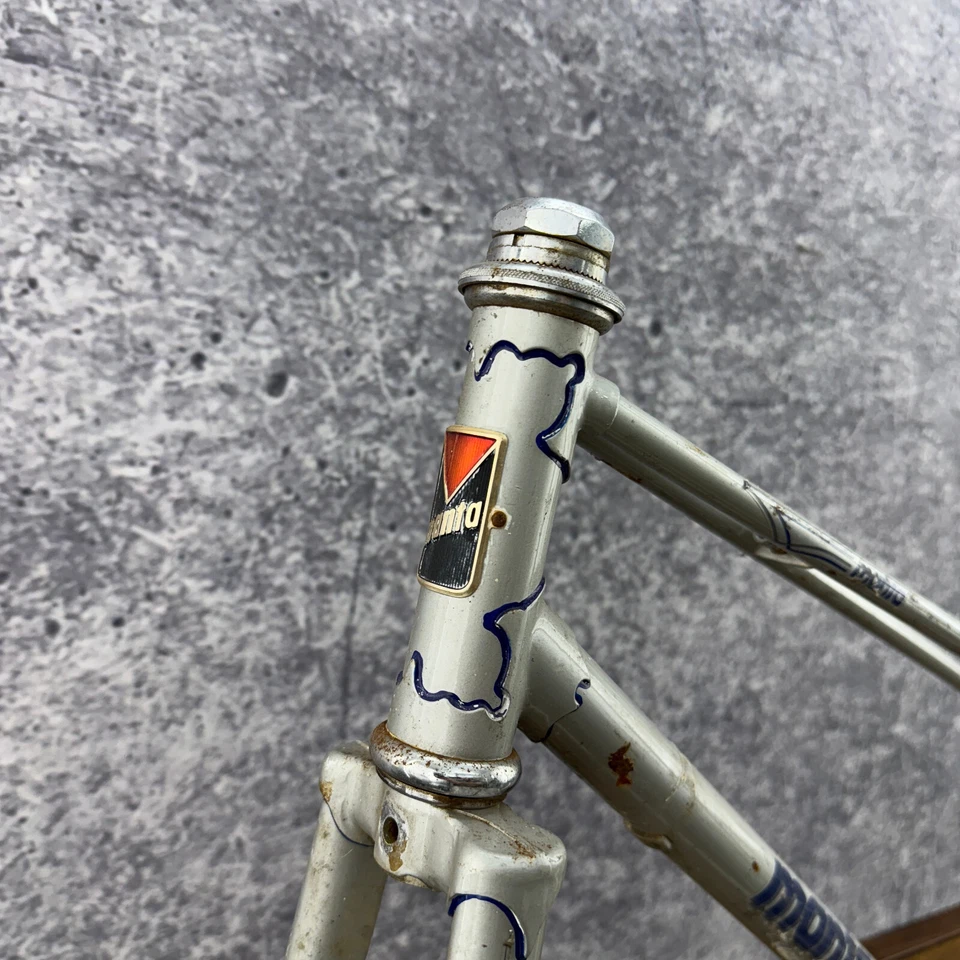 Juego de cuadro vintage Manta Mixte 56 cm paso a paso acero años 80 bicicleta eroica Foto 4 de 4