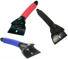 Hoppy Snow Weather 13044 10" Car Windshield Ice Chisel Scraper Grip Blue Red Blk