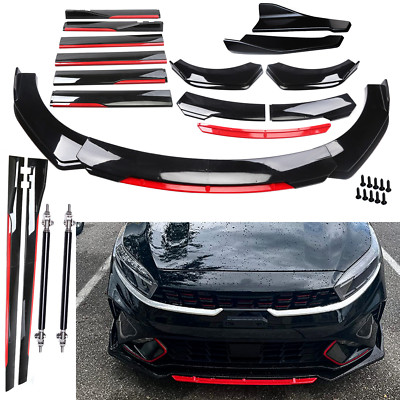 Front Rear Bumper Spoiler Body Kit Splitter Side Skirt For Kia Forte Sedan E