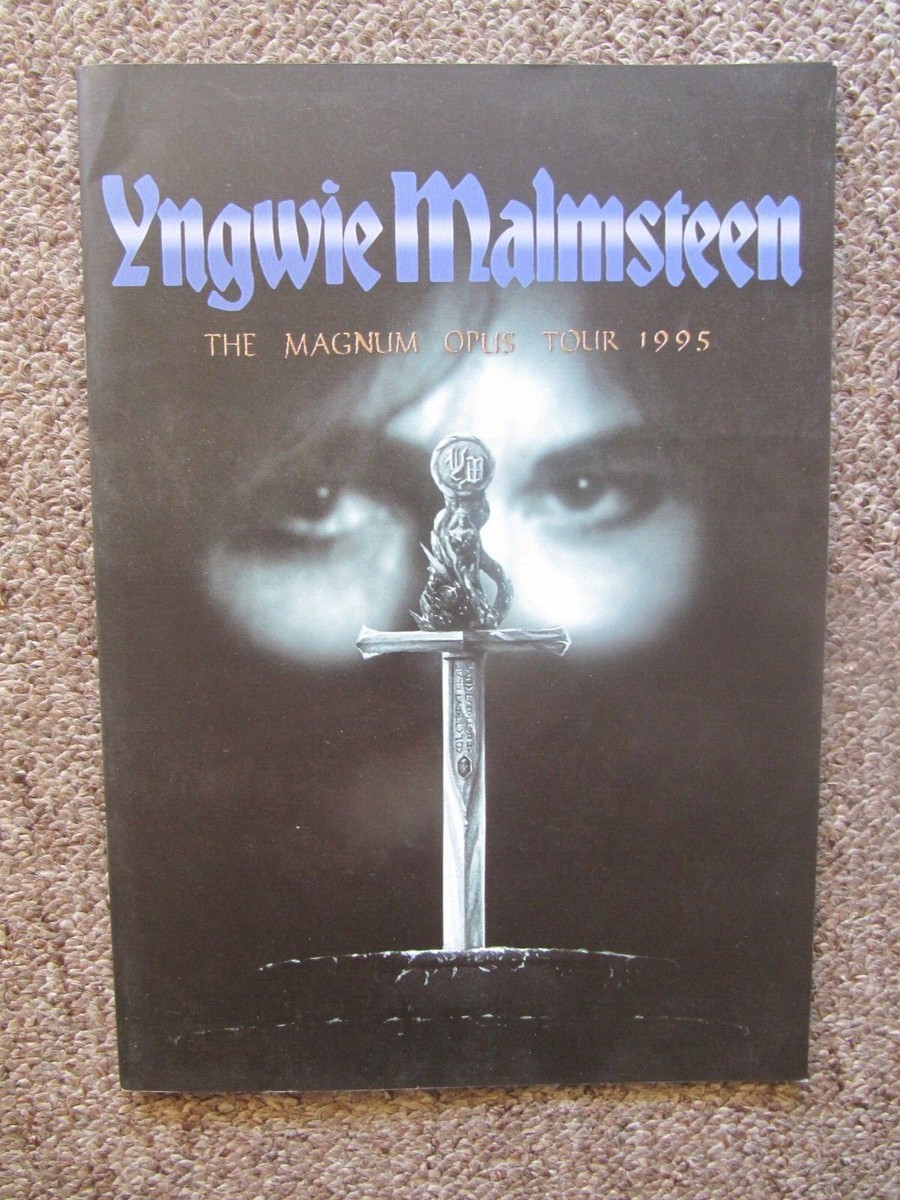 Yngwie Malmsteen 1995 Magnum Opus Japan Program SIGNED BY 4 of the 