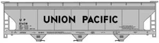 Accurail HO Scale ~ 3-Bay ACF Hopper Union Pacific Kit ~ 81661